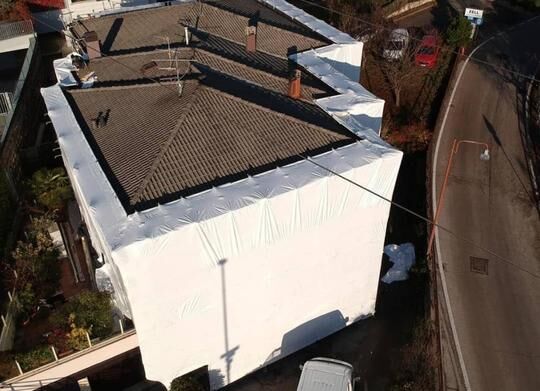 Shrink Wrap Film on Construction